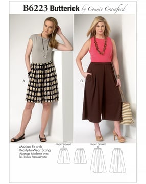 Patron Butterick Pantalon Femme #B6223MISS Taille 32-46