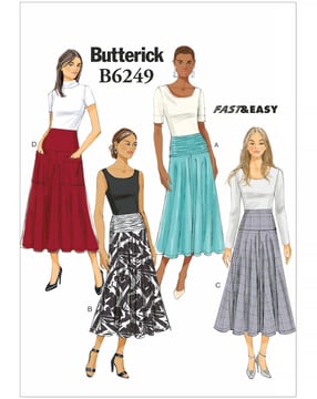 Patron Butterick Jupe Femme #B6249A5 Taille 32-40