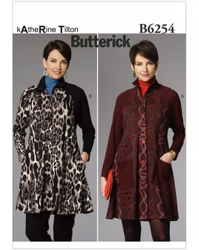 Patron Butterick Manteau Femme Design : Katherine T #B6254Y Taille 32-40