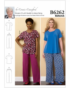 Patron Butterick pour pyjama femme #B6262MISS Taille 32-48
