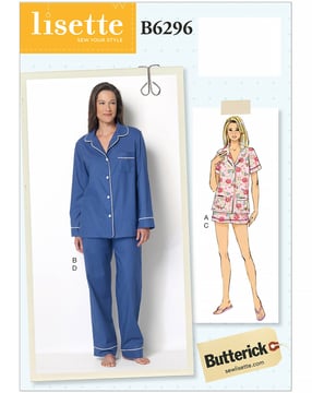 Patrons Butterick Pyjama femme #B6296A5 Taille 32-40