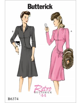 Patron Butterick Robe Femme #B6374A5 Taille 32-40