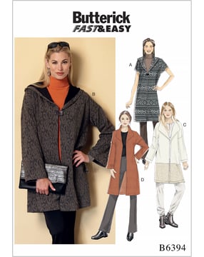 Patron Butterick manteau femme #B6394ZZ tailles 42-50