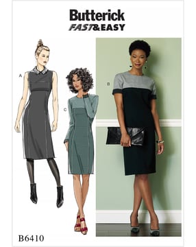 Patron Butterick Robe Femme #B6410A5 Taille 32-40