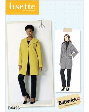 Patron Butterick Manteau femme #B6423Y Taille 34-42