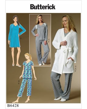 Patron Butterick Pyjama femme #B6428ZZ Taille 42-50