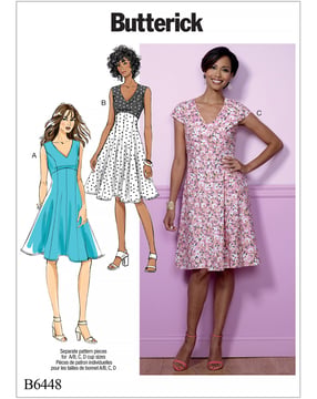 Patrons Butterick pour femmes #B6448A5 Taille 32-40