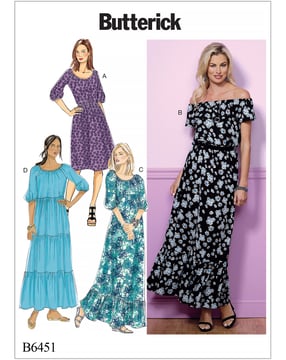 Patrons Butterick pour femmes #B6451ZZ taille 42-50