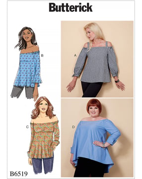 Patrons Butterick pour femme, chemise #B6519ZZ Taille 42-50