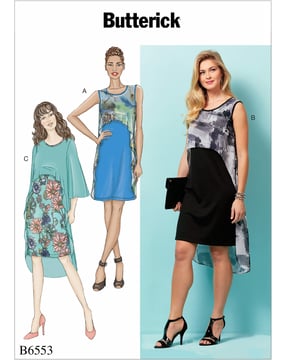 Patron Butterick Robe Femme #B6553Y Taille 34-42