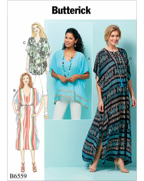 Patrons Butterick pour femme Top Tunique #B6559Y Taille 32-40