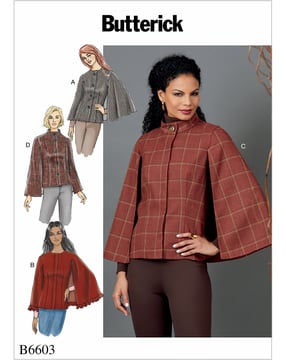 Patron Butterick Manteau Femme #B6603E5 Taille 40-48