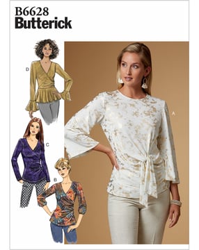 Patrons Butterick Chemisier femme #B6628E5 Taille 40-48