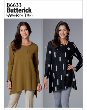 Patron Butterick pour tunique-pull femme #B6633Y Taille 32-40