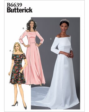 Patron Butterick Robe Femme #B6639E5 Taille 40-48