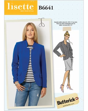 Patron Butterick Veste Femme #B6641A5 Taille 32-40