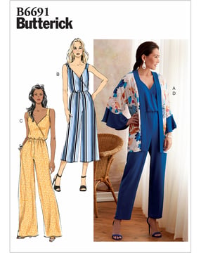 Patron Butterick Veste pour femme Tailleur pantalon #B6691E5 Taille 32-40