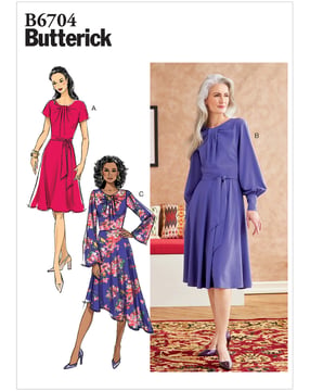 Patrons Butterick Femme Robe #B6704E5 Taille 40-48