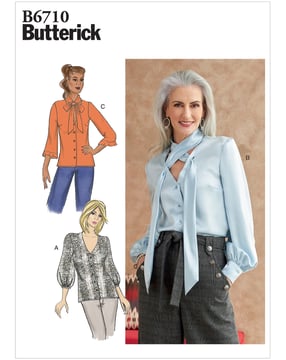 Patron Butterick pour femme Top Blouse #B6710E5 Taille 40-48