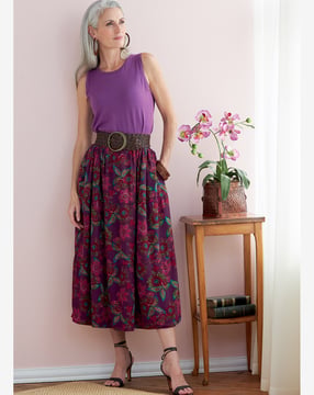 Patrons Butterick pour femmes Jupes doublées avec ceinture élastique #B6749Y Taille 32,40