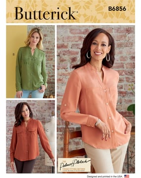 Patron Butterick Chemisier femme #B6856F5 Taille 42-50