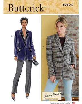Patron Butterick Veste Femme #B6862F5 Taille 42-50