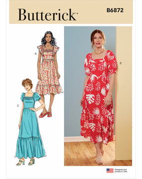 Patron Butterick Robe Femme #B6872B5 Taille 34-42
