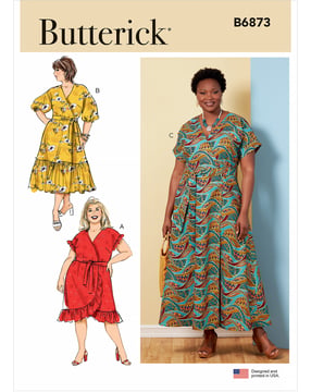 Patron Butterick Robe Femme #B6873KK Taille 52-58