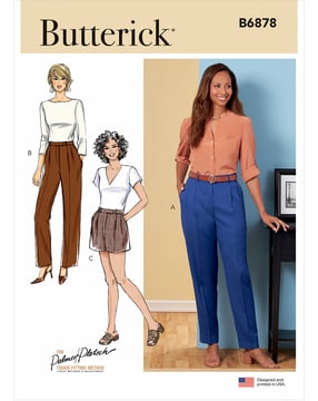 Patrons Butterick pour femme Pantalon Shorts #B6878B5 Taille 34-42