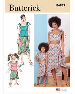 Patron Butterick Jupe en dentelle pour femmes et filles #B6879A Taille 34-48