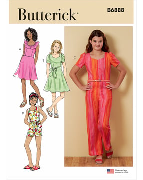 Patron Butterick Ensemble pantalon fille #B6888A