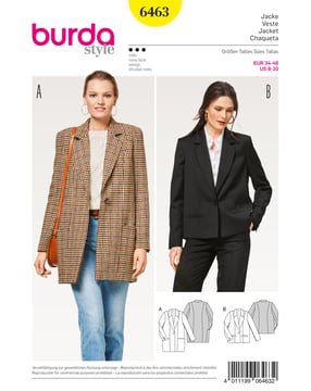 Burda 6463 - Jacka - Dam - Business Casual