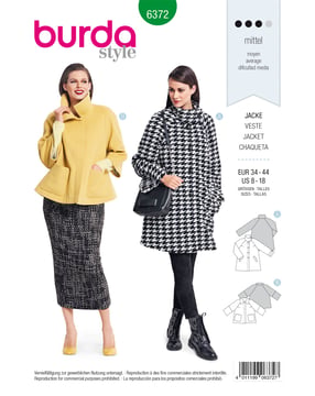 burda symönster damjackor 6372 