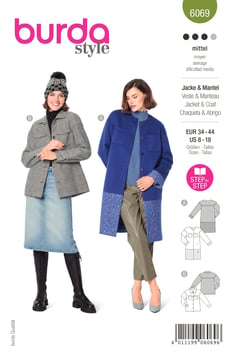 Manteau, veste n°6069 Automne / Hiver 2021 | Patron Pochette