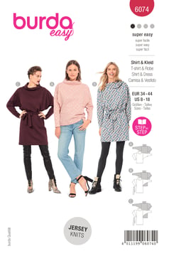 patrón burda camisa señora 6074 talla 34-44 | Por Correo