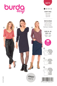 T-shirt, robe n°6075 Automne / Hiver 2021 | Patron Pochette
