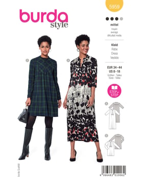 Robe n°5959 Automne/Hiver 2022 | Patron Pochette