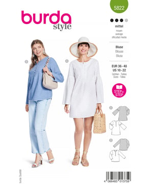Blouse n°5822 Printemps/Été 2024 | Patron Pochette