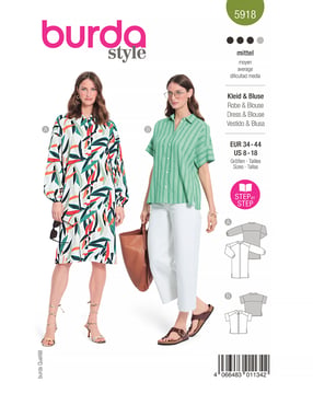 Robe & blouse n°5918 Printemps/Été 2023 | Patron Pochette