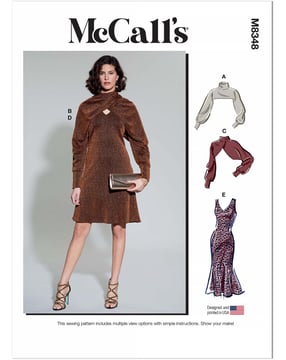 Patrons McCall's Robe et Veste pour femmes #M8348AX5 Taille 30-38