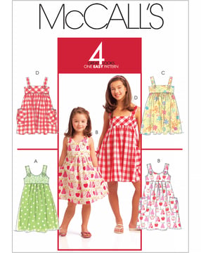 Patrón de corte McCalls para niña M5613CHJ