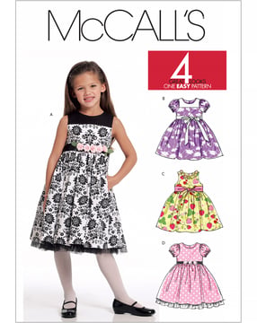 Patrons de couture McCalls pour filles M5793CDD