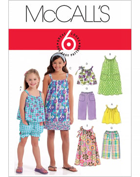 Patrón de costura McCalls para niña 5797 - Top-Pantalón - Niña M5797CCE