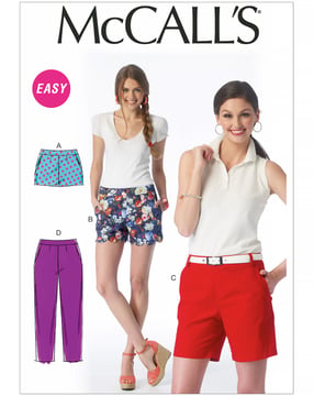 Patrons de couture McCalls Pantalons femme M6930E5 tailles 40-48
