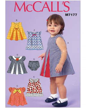 Patrons de couture McCalls Fille Fille M7177YA5