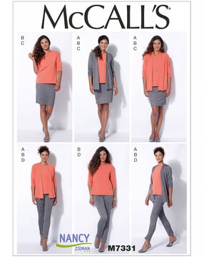 Patrons McCalls Femme 7331 - Top jupe-pantalon Taille 32-40