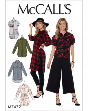 McCall's 7472 - Túnica-camisa - Mujer