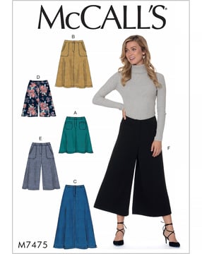 McCall's 7475 - Pantalones cortos Rock - Mujer