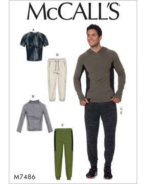 Patrón de McCall para pantalones superiores de hombre - #M7486XM