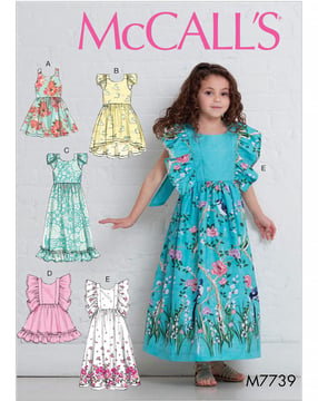 Patrones de costura McCalls para niña M7739CL